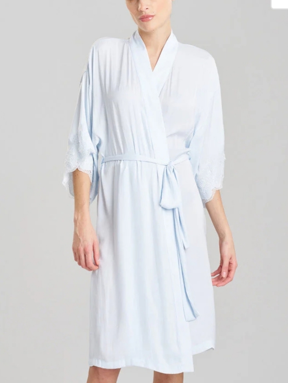 Josie Natori Fairy Tail Robe Angel Blue XS
